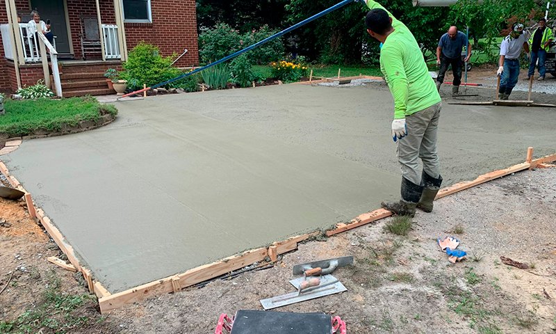 Ridge Road concrete driveway