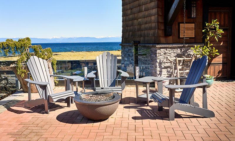 Sunset Cove fire-pit patio